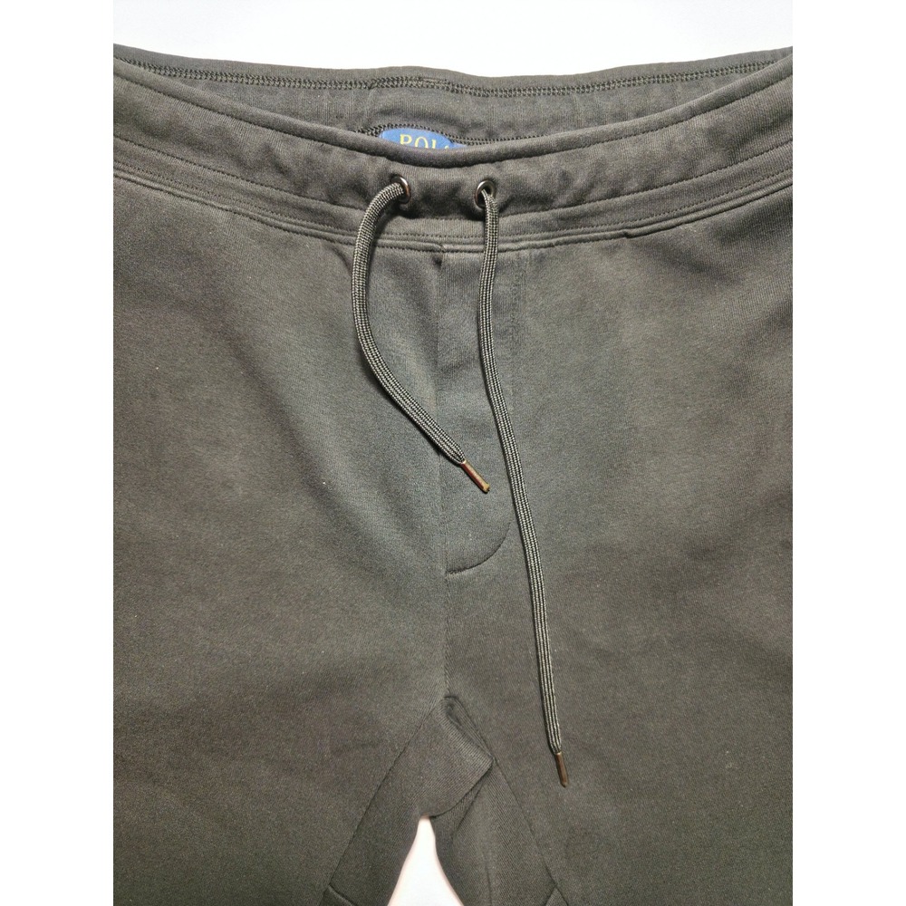 Polo Ralph Lauren Mens Black Fleece Shorts Pony Logo Y2K Size S - Picture 14 of 16